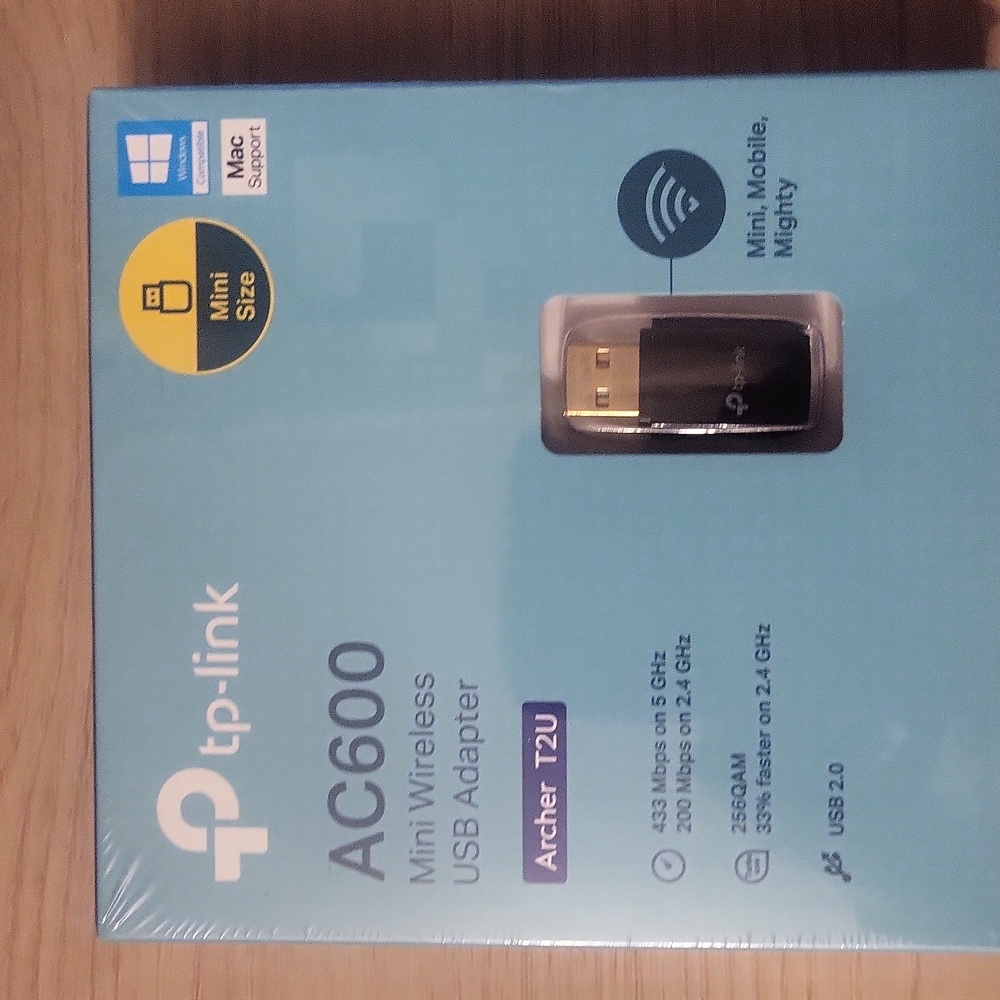 TP-Link Archer T2U AC600 Wireless Dual Band Mini USB 2.0 WiFi Adapter